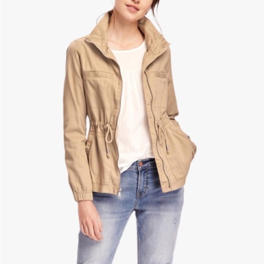 Old Navy Full Zip Twill Utility Jacket